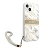 Guess Marble Strap - Etui iPhone 13 Mini (szary) (GUHCP13SKMABGR)