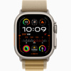Apple Watch Ultra 2 GPS + Cellular 49mm Koperta z tytanu w kolorze naturalnym, Opaska Alpine w kolorze beżu - M (MX4F3WB/A)