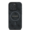 Guess 4G Ring Classic Logo MagSafe - Etui iPhone 16 Pro (czarny) (GUHMP16LG4GFRK)