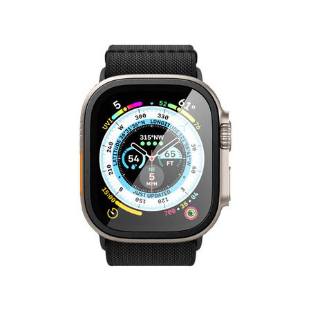 Spigen Glas.TR Slim Pro - Szkło hartowane do Apple Watch Ultra 49 mm (Czarny) (AGL06163)