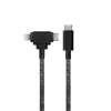 Native Union Belt Cable Duo - kabel USB-C - USB-C / lightning, 1,5 m (cosmos) (BELT-CCL-COS-NP)