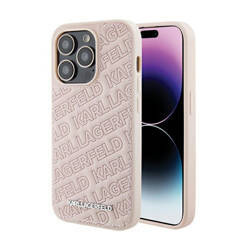 Karl Lagerfeld Quilted K Pattern - Etui iPhone 15 Pro Max (różowy) (KLHCP15XPQKPMP)
