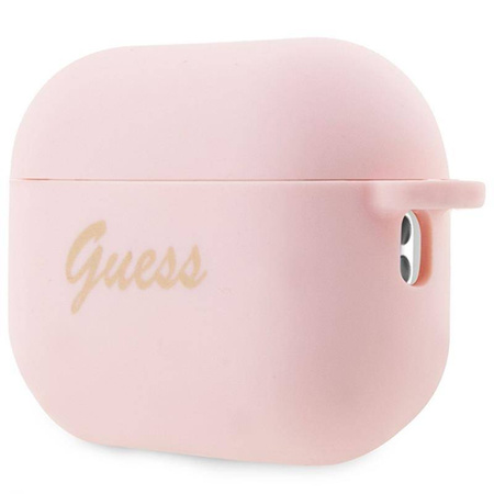 Guess Silicone Heart Charm - Etui AirPods Pro 2 (różowy) (GUAP2LSCHSP)