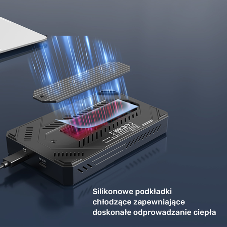 Unitek Obudowa dysku SSD M.2 NVMe i SATA 10Gbps USB (S1229CBK01)