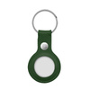 Crong Leather Case with Key Ring – Skórzane etui ochronne brelok do Apple AirTag (zielony) (CRG-ATL-OLV)
