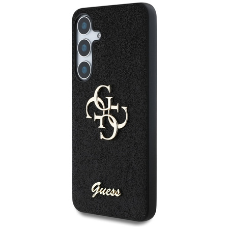 Guess Fixed Glitter Big 4G Metal Logo - Etui do Samsung Galaxy S25 (czarny) (GUHCS25SHG4SGK)