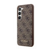 Guess 4G Metal Gold Logo - Etui Samsung Galaxy S24+ (brązowy) (GUHCS24MG4GFBR)