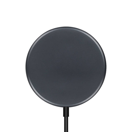Crong MagSpot Wireless Charger – Aluminiowa ładowarka indukcyjna MagSafe 15W (Graphite) (CRG-MS15W-GRP)