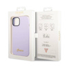 Guess Silicone Vintage - Etui iPhone 14 (fioletowy) (GUHCP14SSLSMU)