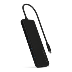 Satechi 13-in-1 USB-C Triple Display Multiport Adapter Hub USB-C (1x Ethernet 1 Gbps, 3x USB-A 5 Gbps, 1x USB-A 10 Gbps, 2x USB-A 480 Mbps, 2x USB-C 10 Gbps 85W PD, 2x HDMI 2.0 4K@60Hz, DP 1.4 8K@60Hz, 3.5 mm Audio in/out) (black) (ST-P3D13K)