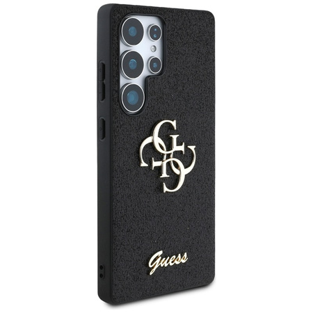 Guess Fixed Glitter Big 4G Metal Logo - Etui do Samsung Galaxy S25 Ultra (czarny) (GUHCS25LHG4SGK)