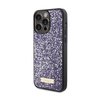 Guess Rhinestone Metal Logo - Etui iPhone 15 Pro (różowy) (GUHCP15LPFGSBSP)