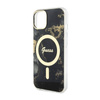 Guess Golden Marble MagSafe - Etui iPhone 14 (Czarny) (GUHMP14SHTMRSK)