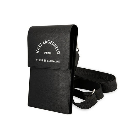 Karl Lagerfeld Embossed RSG Wallet Phone Bag - Torba na smartfona i akcesoria (czarny) (KLWBSARSGK)