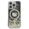 Hello Kitty Liquid Glitter Fever MagSafe - Etui iPhone 16 Pro (czarny / złoty) (HKHMP16LLGDIK)