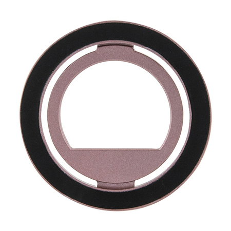 Guess MagSafe Ring Stand Rhinestone - Magnetyczny uchwyt na palec do telefonu z funkcją standu (Różowy) (GUMRSALDGP)