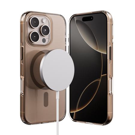 Crong Clear MAG Pro - Etui iPhone 16 Pro Max MagSafe (pustynny) (CRGCLRMPIP1669PBRW)