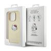 Hello Kitty Leather Kitty Head MagSafe - Etui iPhone 13 Pro Max (złoty) (HKHMP13XPGHCKD)