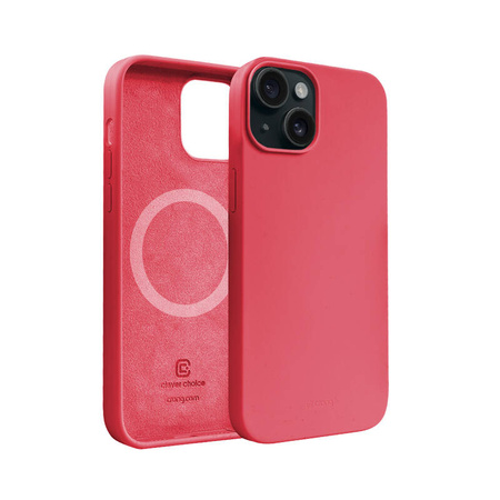 Crong Color Cover Magnetic - Etui iPhone 15 Plus MagSafe (różowy) (CRGCOLRMIP1567DPNK)