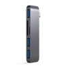 Satechi Hub z USB-C na 3 x USB, SD, microSD - Gwiezdna szarość (ST-TCUHM)