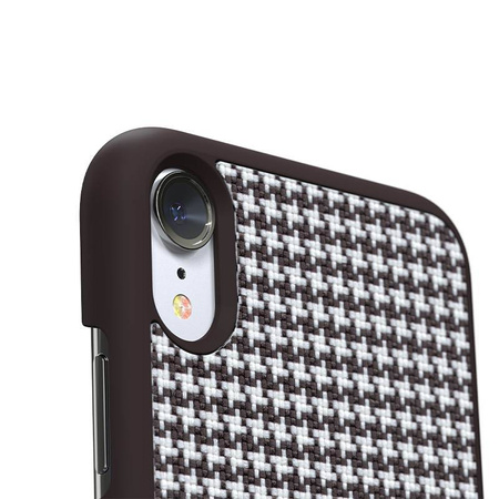 Nordic Elements Saeson Idun - Materiałowe etui iPhone XR (Dark Brown Pattern 2) (E20295)