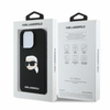 Karl Lagerfeld Silicone Karl Head Print MagSafe - Etui iPhone 16 Pro Max (czarny) (KLHMP16XSKHPPLK)