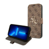 Guess Booktype 4G Big Metal Logo - Etui iPhone 13 Pro Max (brązowy) (GUBKP13X4GMGBR)