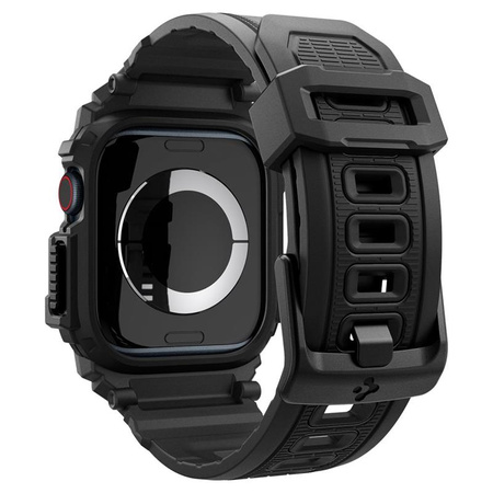 Spigen Rugged Armor Pro - Pasek z obudową do Apple Watch 10 42 mm (Matte Black) (ACS08591)