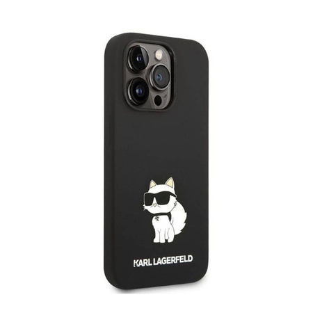 Karl Lagerfeld Silicone NFT Choupette - Etui iPhone 14 Pro Max (czarny) (KLHCP14XSNCHBCK)