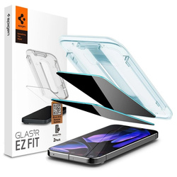 Spigen GLAS.TR EZ FIT Privacy 2-Pack - Szkło hartowane z filtrem prywatyzującym do Google Pixel 9 Pro XL 2 szt (AGL09313)