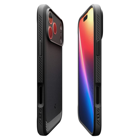 Spigen Rugged Armor Mag MagSafe - Etui do iPhone 17 Pro (Matte Black) (ACS10329)
