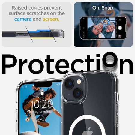 Spigen Ultra Hybrid Mag MagSafe - Etui do iPhone 14 (Biały) (ACS05048)