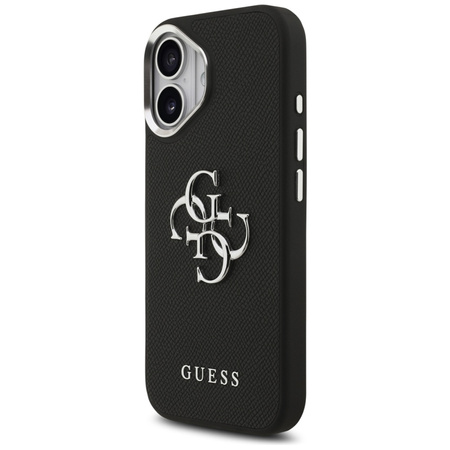 Guess Grained Big 4G Classic Logo - Etui iPhone 17 (czarny) (GUHCP17SPG4SMCEK)