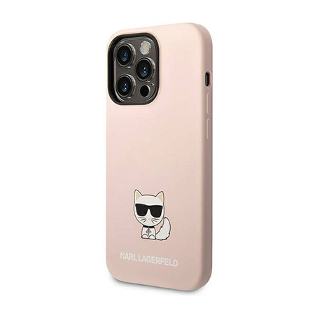 Karl Lagerfeld Choupette Body - Etui iPhone 14 Pro (jasnoróżowy) (KLHCP14LSLCTPI)