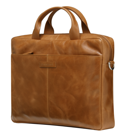 dbramante1928 Amalienborg - skórzana torba z paskiem na ramię oraz kieszenią na laptop 15" (tan) (BG15GT001488)