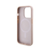 Guess Saffiano MagSafe - Etui iPhone 15 Pro (różowy) (GUHMP15LPSAHMCP)