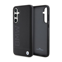 BMW Leather Hot Stamp - Etui Samsung Galaxy S23 FE (czarny) (BMHCS23FESLLBK)