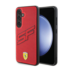 Ferrari Big SF Perforated - Etui Samsung Galaxy S24+ (czerwony) (FEHCS24MPINR)