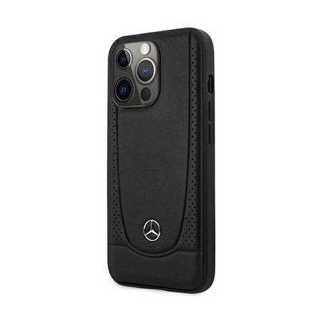 Mercedes Leather Urban Line - Etui iPhone 15 Pro Max (czarny) (MEHCP15XARMBK)
