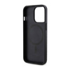 Guess 4G Printed Stripes MagSafe - Etui iPhone 13 Pro (Czarny) (GUHMP13LP4RPSK)