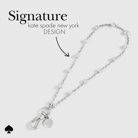 Kate Spade New York Universal Phone Charm Wristlet - Uniwersalna smyczka do telefonu (Dazzle Chain Silver) (KS053460-05)