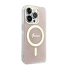 Guess 4G MagSafe - Etui iPhone 14 Pro (Różowy) (GUHMP14LH4STP)