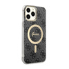 Guess 4G MagSafe - Etui iPhone 13 Pro Max (Czarny) (GUHMP13XH4STK)