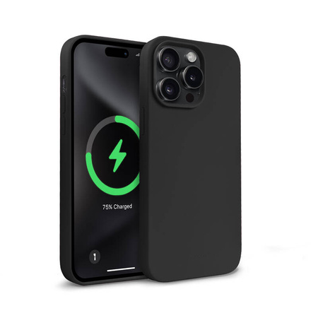 Crong Color Cover Magnetic - Etui iPhone 15 Pro MagSafe (czarny) (CRGCOLRMIP1561PBLK)