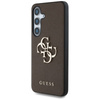 Guess Grained Big 4G Logo Small Classic Logo - Etui do Samsung Galaxy S25+ (brązowy) (GUHCS25MPGT4MBW)