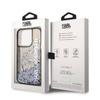 Karl Lagerfeld Liquid Glitter Translucent Elongated Logo Case – Etui iPhone 14 Pro (czarny) (KLHCP14LLCKVK)