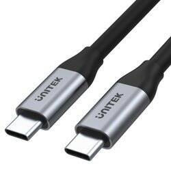 Unitek Kabel Przewód USB-C na USB-C 5Gbps 4K 60Hz 20V/2A 2m (C14091ABK)