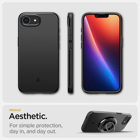 Spigen Thin Fit Mag MagSafe - Etui do iPhone 16e (Czarny) (ACS09135)
