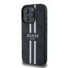 Guess 4G Printed Stripes MagSafe - Etui iPhone 16 Pro (czarny) (GUHMP16LP4RPSK)