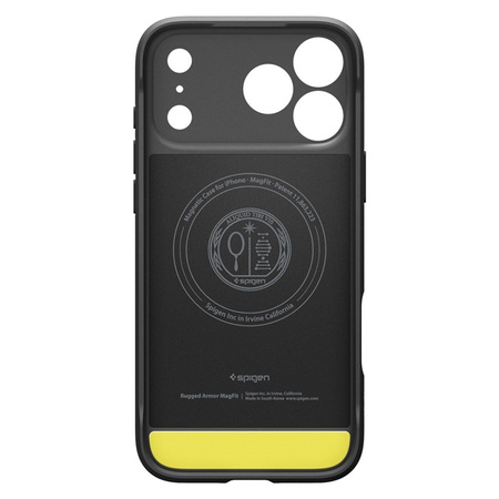 Spigen Rugged Armor Mag MagSafe - Etui do iPhone 17 Pro (Matte Black) (ACS10329)
